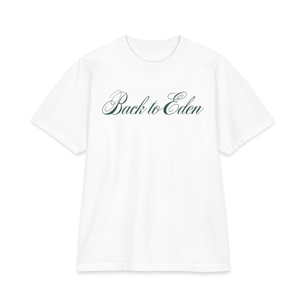 BACK TO EDEN - WHITE TEE