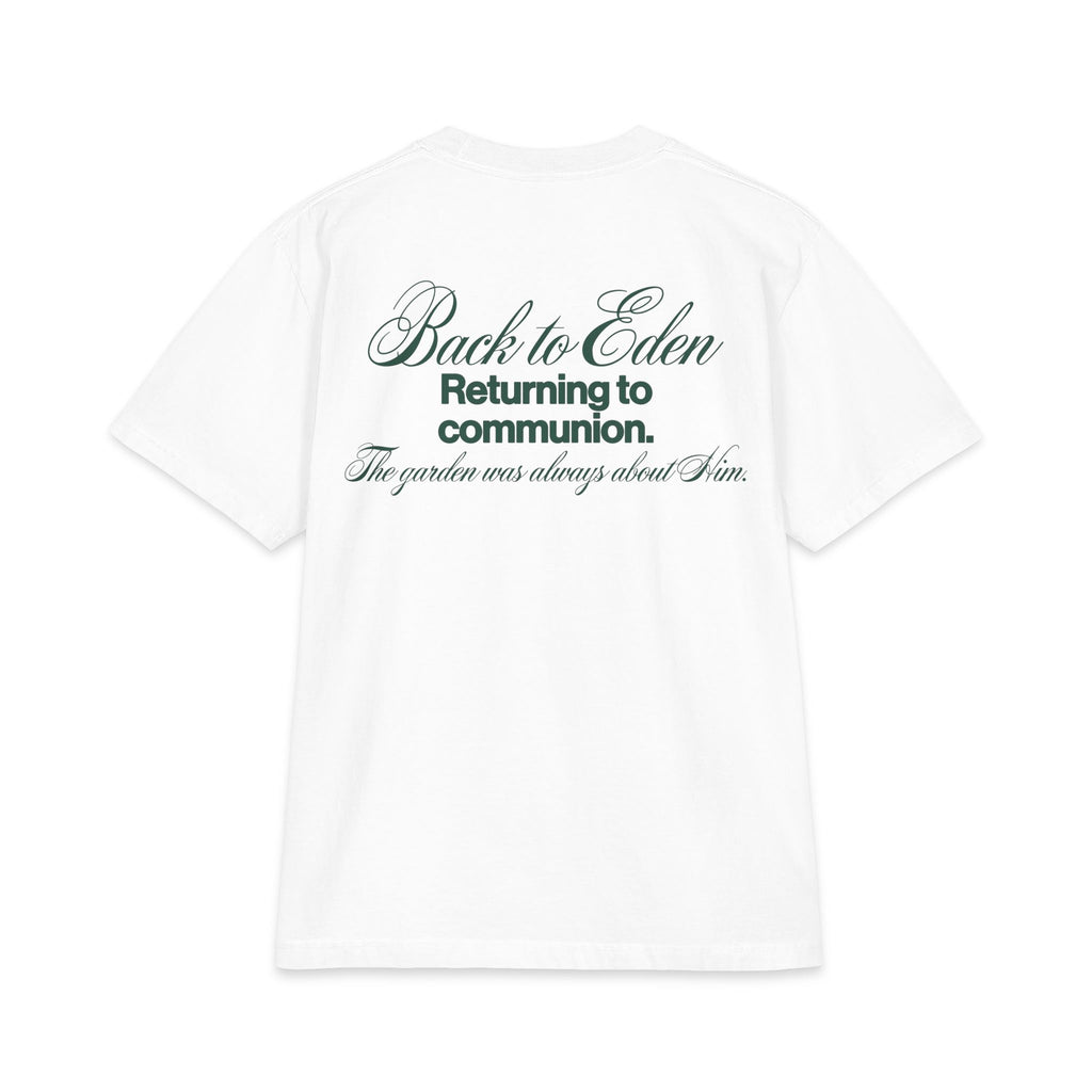BACK TO EDEN - WHITE TEE