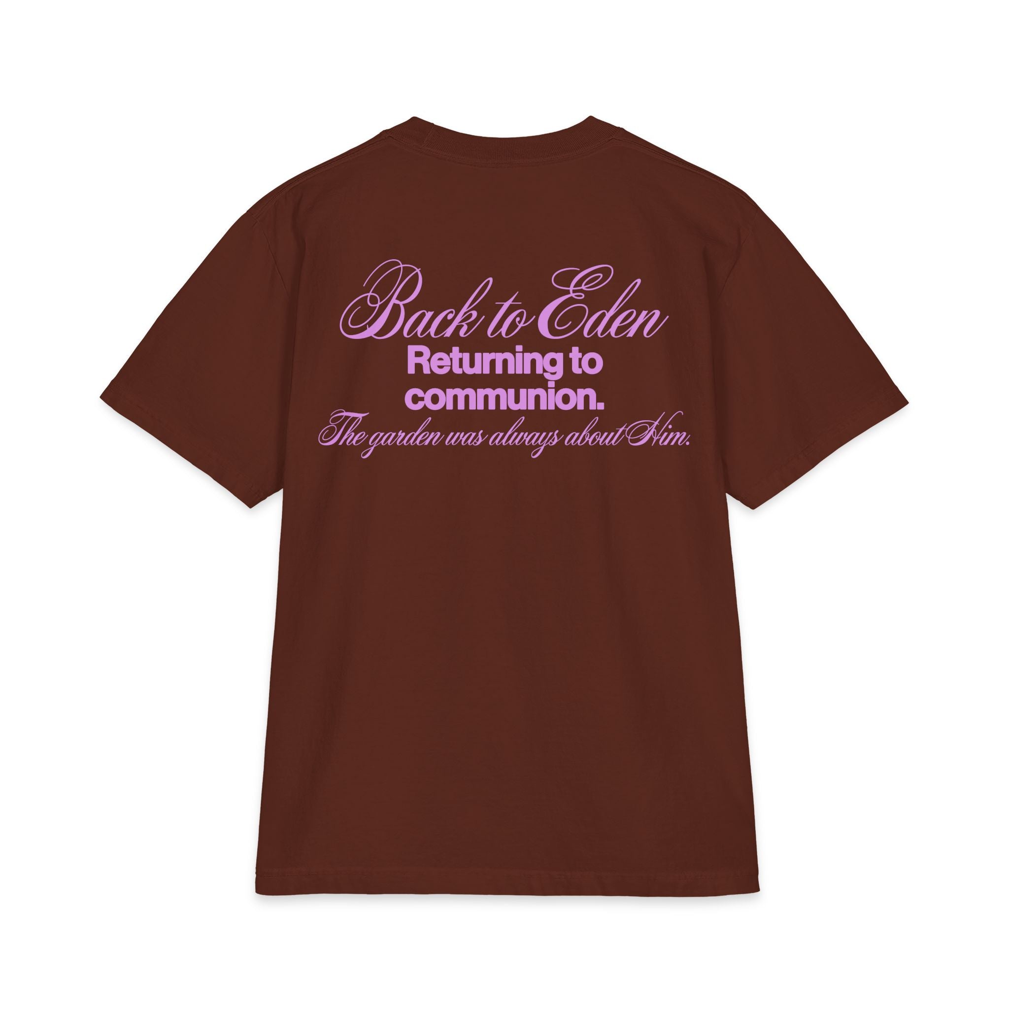 BACK TO EDEN - BROWN TEE